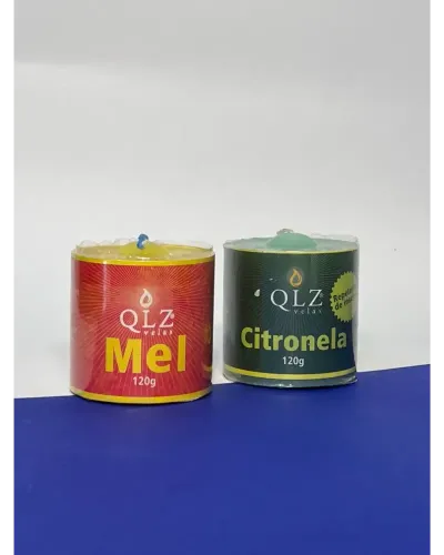 Imagem do produto Vela Minivotiva Aromática de 120g com 5,5 x 5,5 cm Mel Amarela - Linha Premium